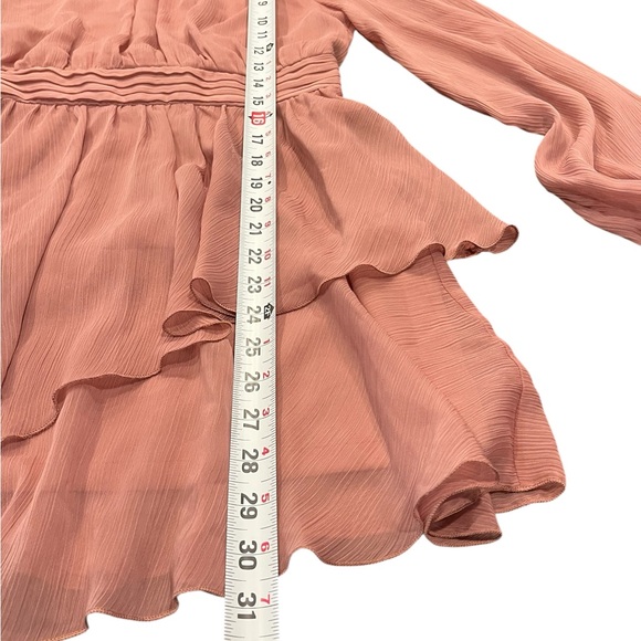 Zara Pink Ruffled Mini Dress – Size Small (NWT)‎ - Picture 10 of 11
